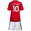 Conjunto (Camiseta+Pantalón Corto) Manchester United Rashford 10 Primera Equipación 23-24 - Niño